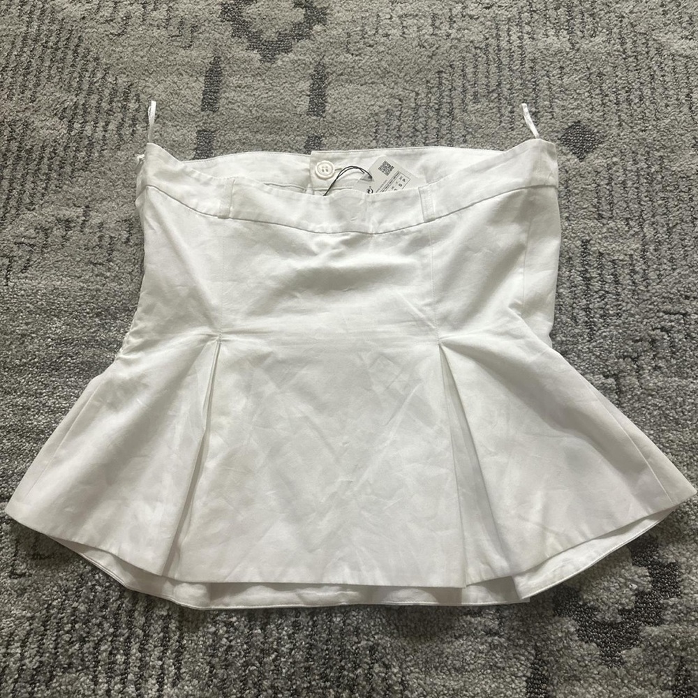 Zara White Crop Top
